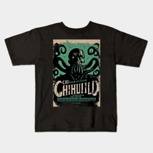 CTHULHU VINTAGE ARTHOUSE FOREIGN MOVIE POSTER 02 Kids T-Shirt